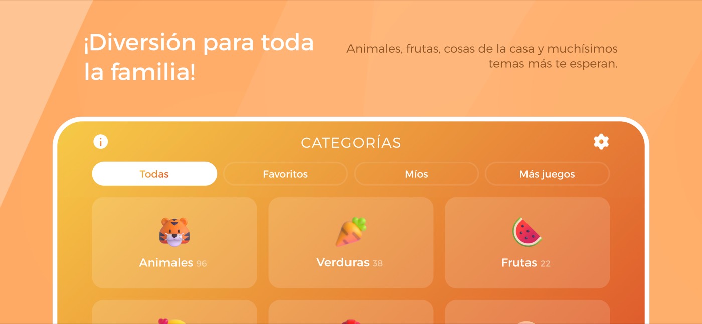 Elección de categoría, de acá arranca cada ronda