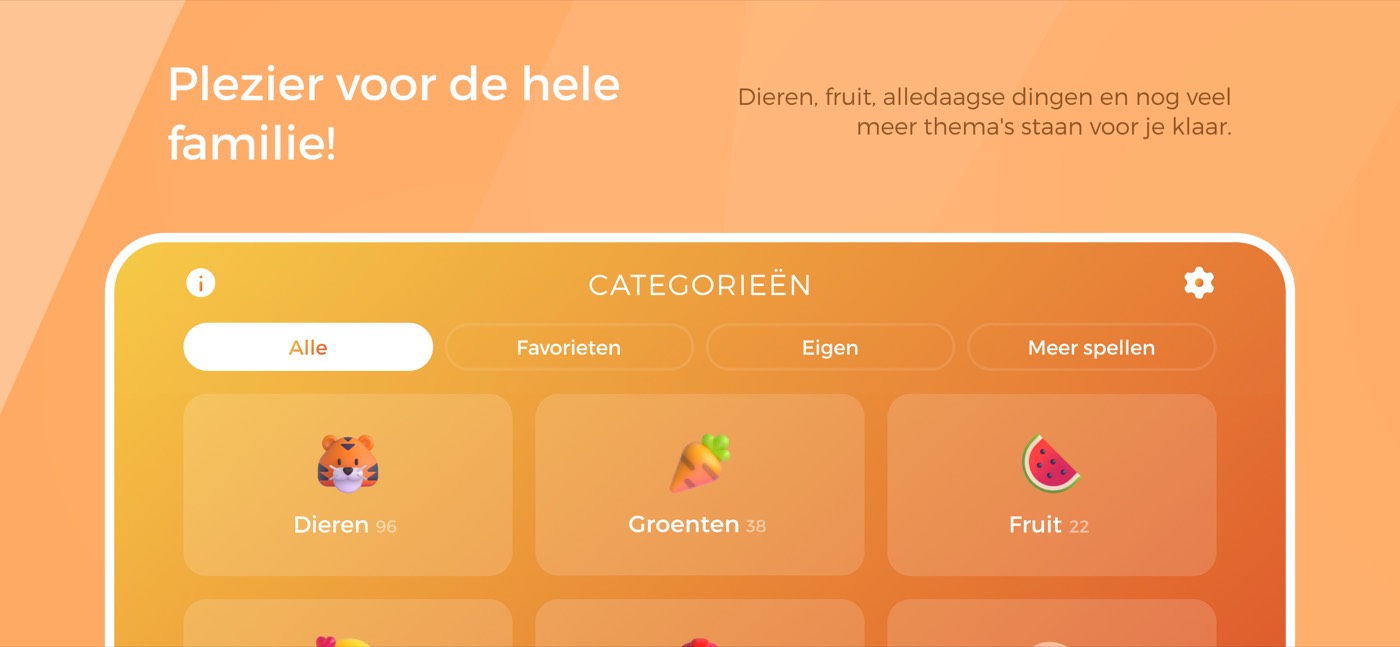 Categorie kiezen: hier begint elke ronde