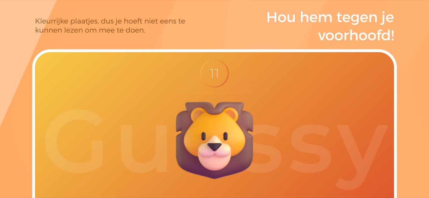 Tijdens het spel vult het plaatje het hele scherm